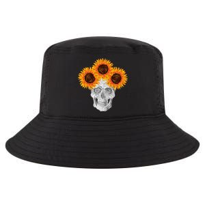 Sunflower Skull Cool Comfort Performance Bucket Hat