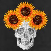 Sunflower Skull Cool Comfort Performance Bucket Hat