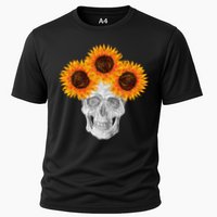 Sunflower Skull Cooling Performance Crew T-Shirt