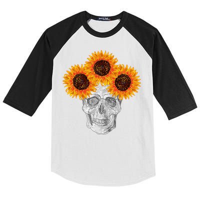 Sunflower Skull Kids Colorblock Raglan Jersey