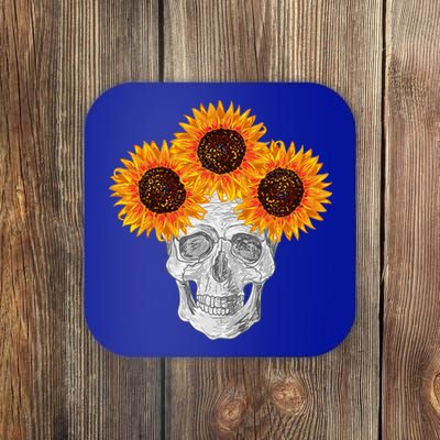 Sunflower Skull Coaster