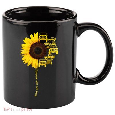 Sunflower Trucks Off-Road Sunshine 11oz C Handle Ceramic Mug