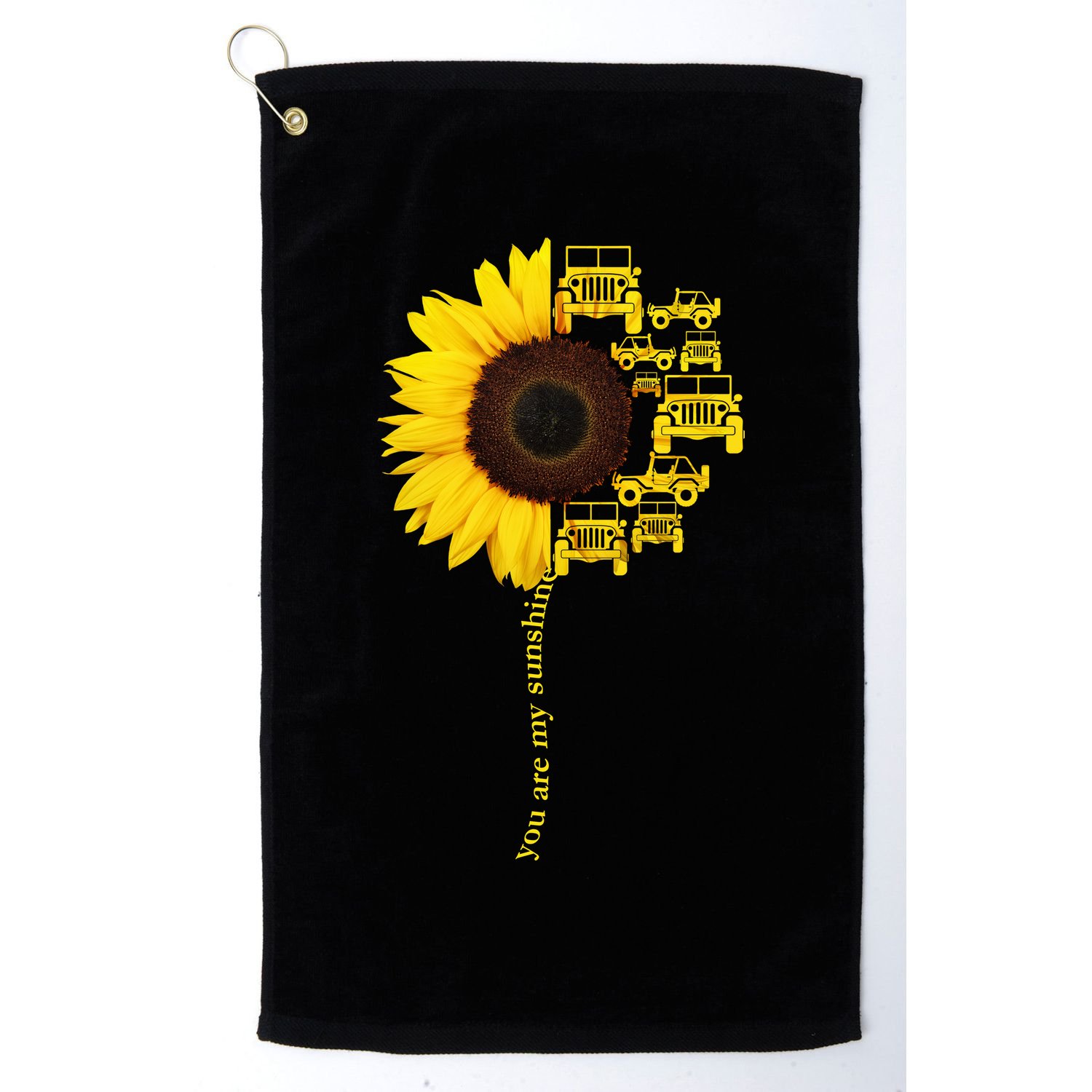 Sunflower Trucks Off-Road Sunshine Golf Towel