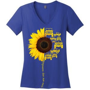 Sunflower Trucks Off-Road Sunshine Women's V-Neck T-Shirt