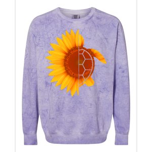 Sunflower Turtle Colorblast Crewneck Sweatshirt