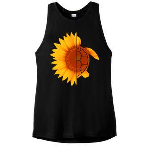 Sunflower Turtle Ladies PosiCharge Tri-Blend Wicking Tank