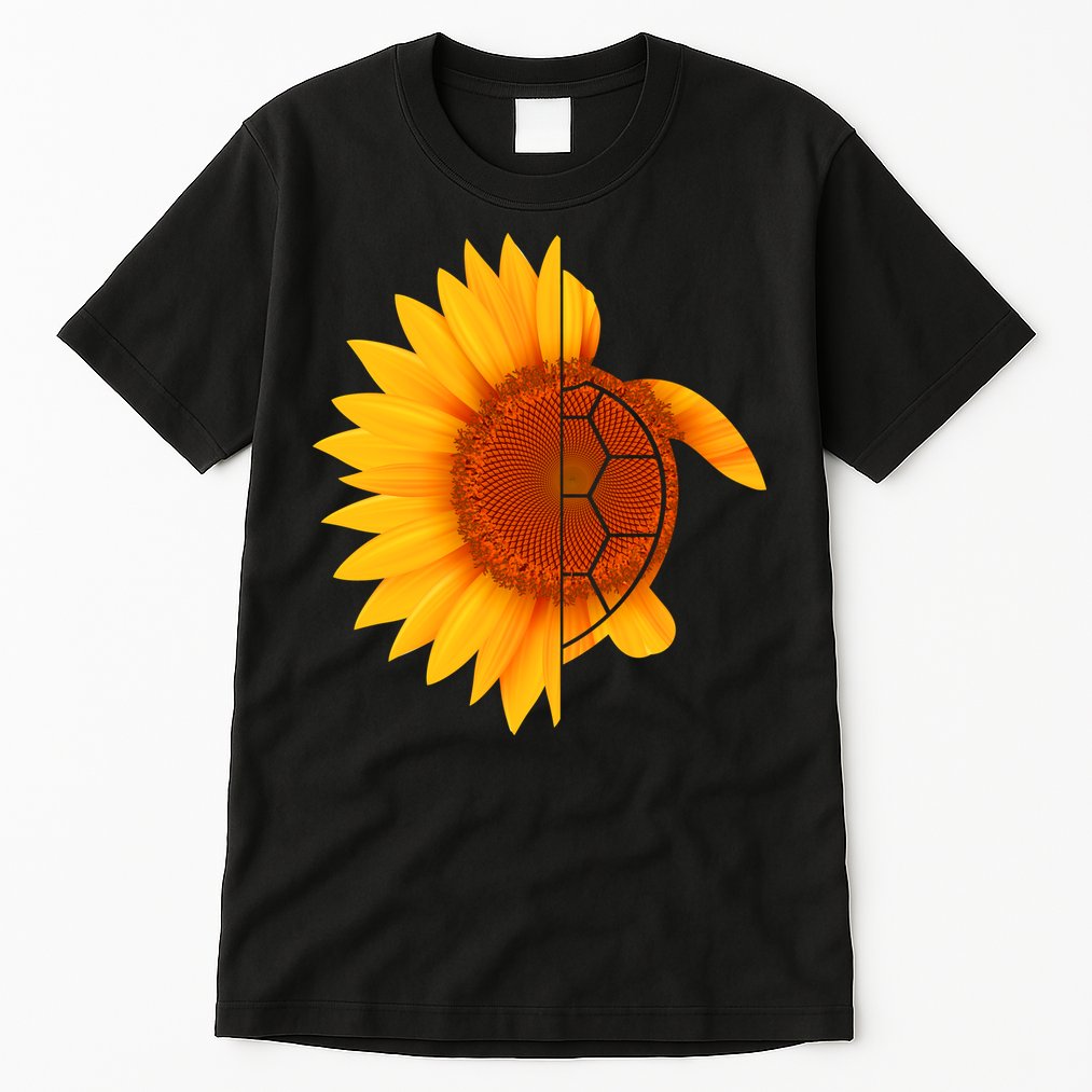 Sunflower Turtle Tall T-Shirt