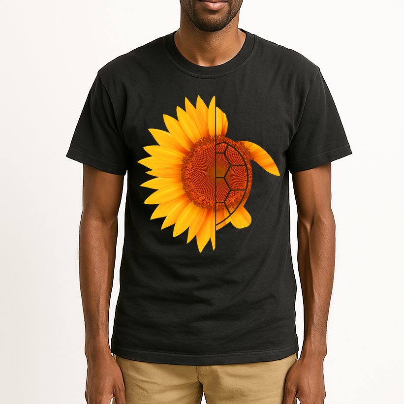Sunflower Turtle Tall T-Shirt