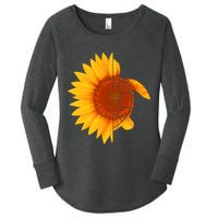 Sunflower Turtle Women's Perfect Tri Tunic Long Sleeve Shirt