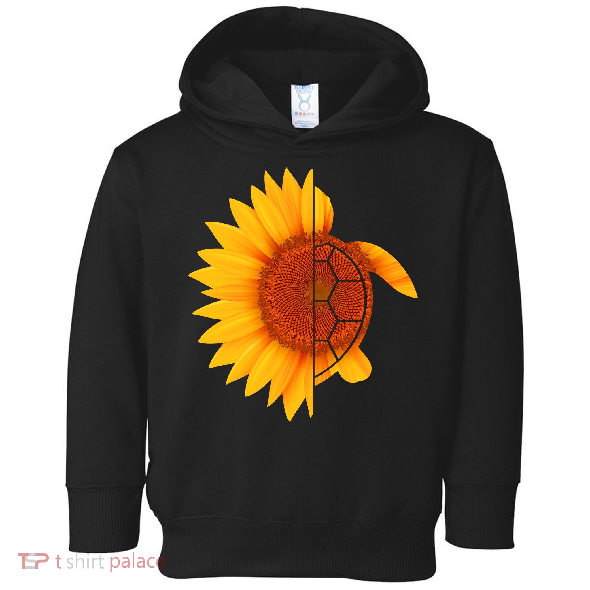 Sunflower Turtle Toddler Hoodie