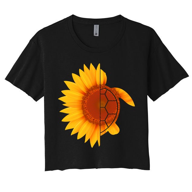 Sunflower Turtle Crop Top