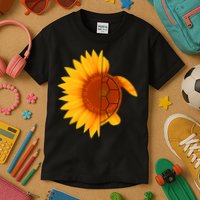 Sunflower Turtle Kids T-Shirt