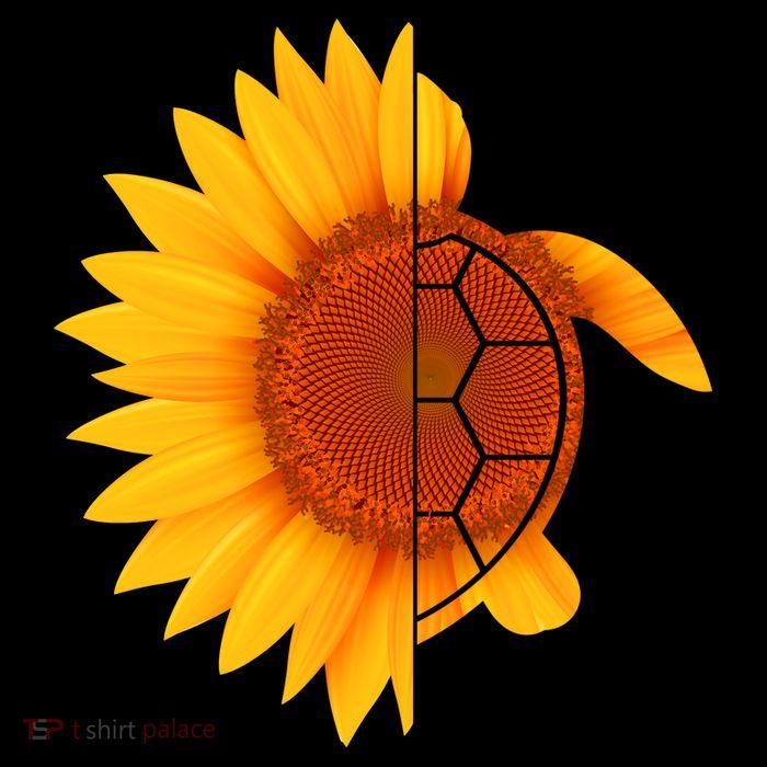 Sunflower Turtle Kids T-Shirt