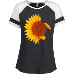 Sunflower Turtle Enza Ladies Jersey Colorblock Tee