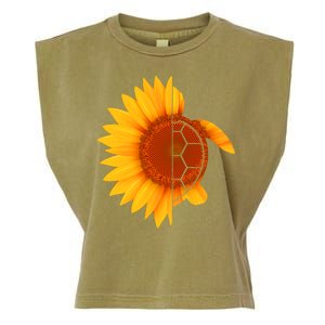 Sunflower Turtle Garment-Dyed Women's Muscle Tee