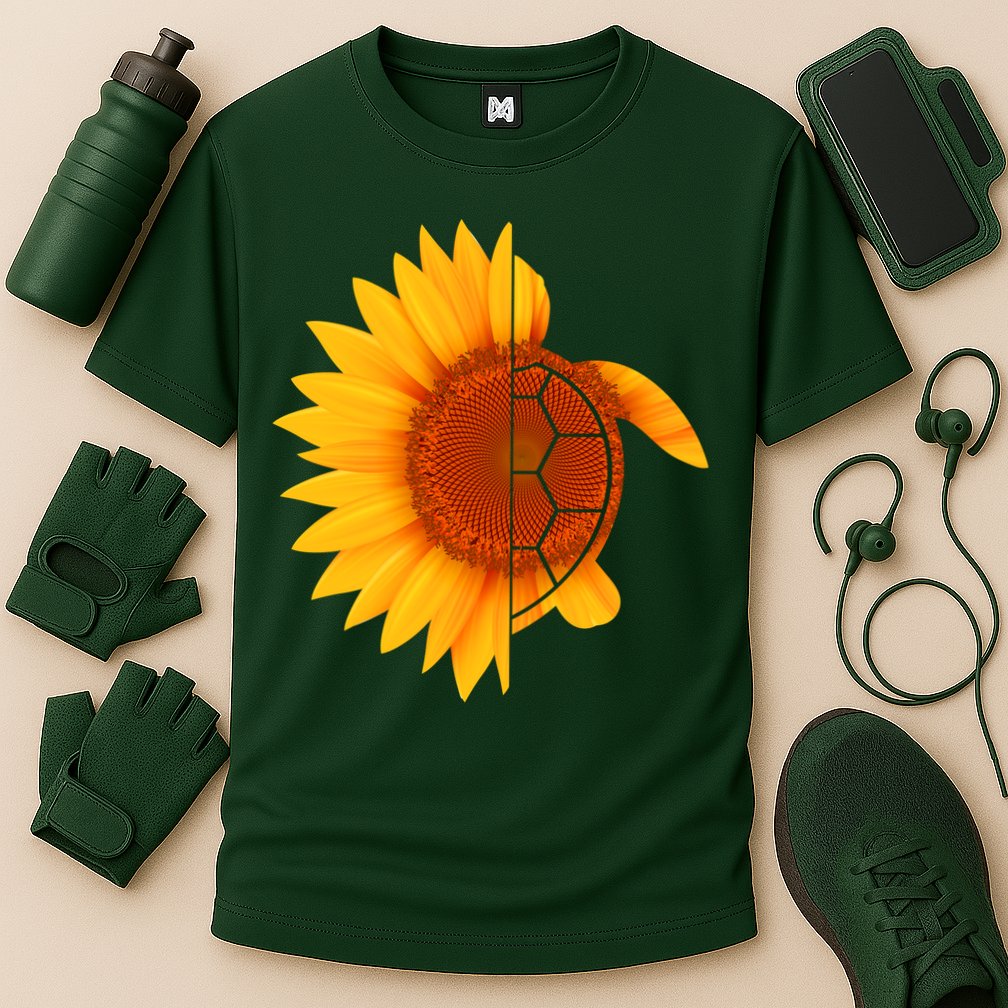 Sunflower Turtle Performance Shirt
