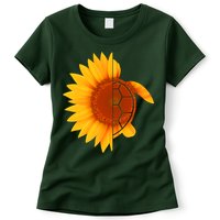 Sunflower Turtle Womens T-Shirt