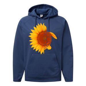 Sunflower Turtle Performance Fleece Hoodie