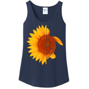 Sunflower Turtle Ladies Essential Tank