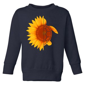 Sunflower Turtle Toddler Sweatshirt