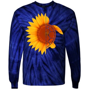 Sunflower Turtle Tie-Dye Long Sleeve Shirt