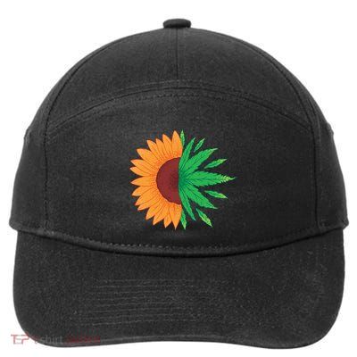 Sunflower Weed 7-Panel Snapback Hat