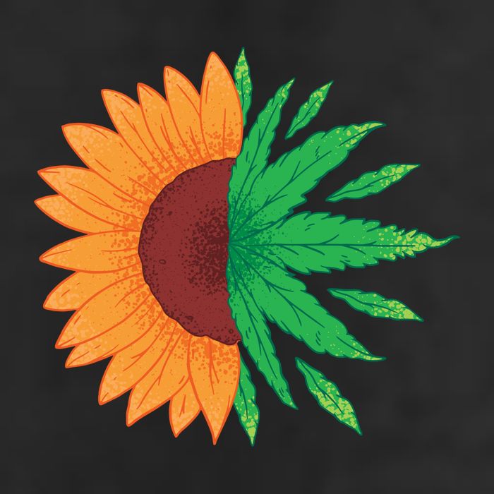 Sunflower Weed Adult Drive Performance Visor