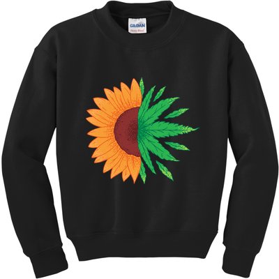 Sunflower Weed Kids Sweatshirt