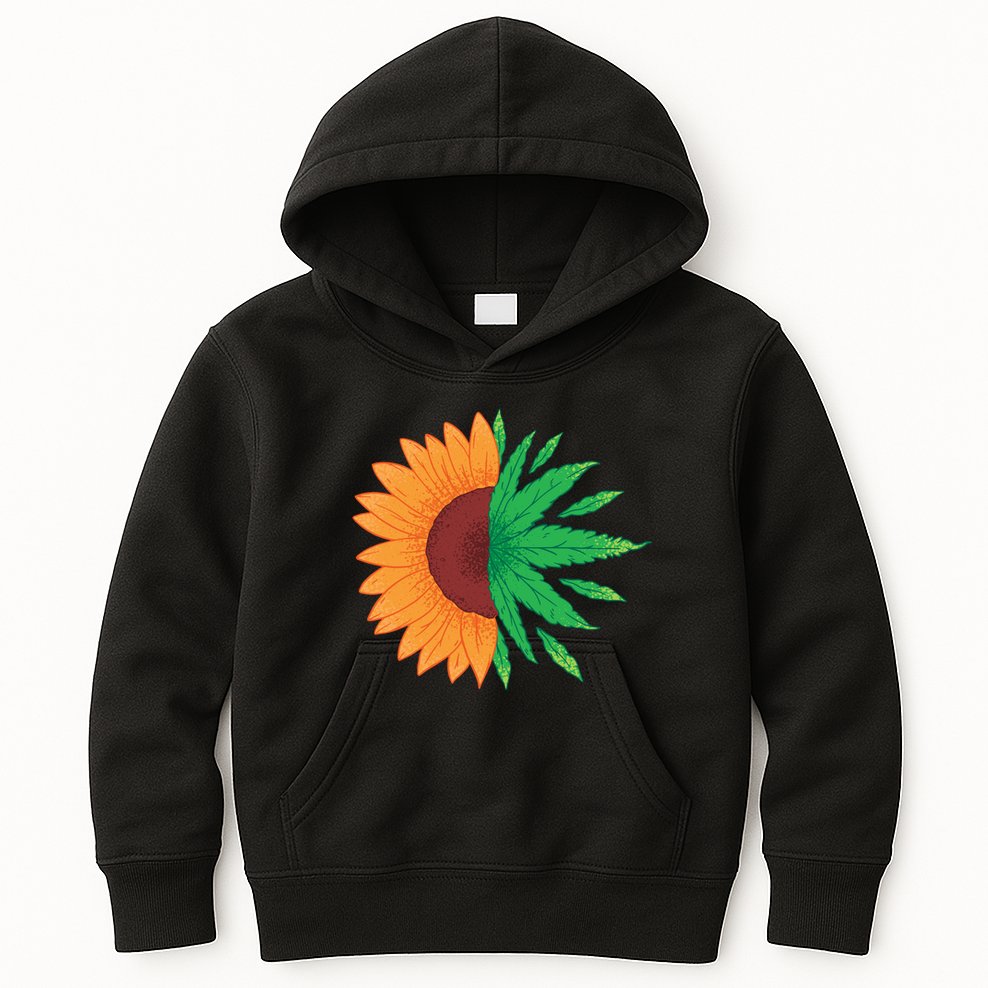 Sunflower Weed Kids Hoodie