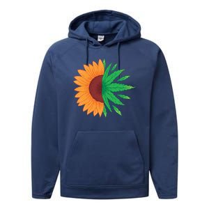 Sunflower Weed Performance Fleece Hoodie