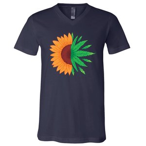 Sunflower Weed V-Neck T-Shirt