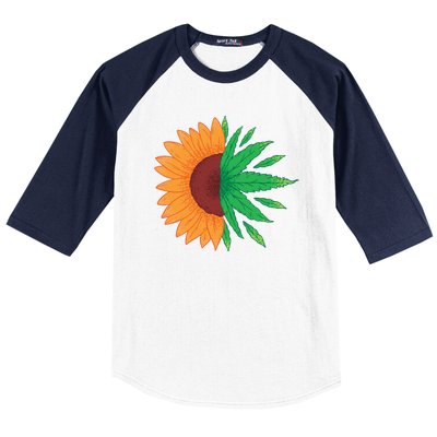 Sunflower Weed Baseball Sleeve Shirt