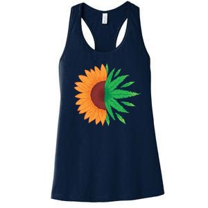 Sunflower Weed Women's Racerback Tank