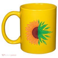 Sunflower Weed 11oz C Handle Ceramic Mug