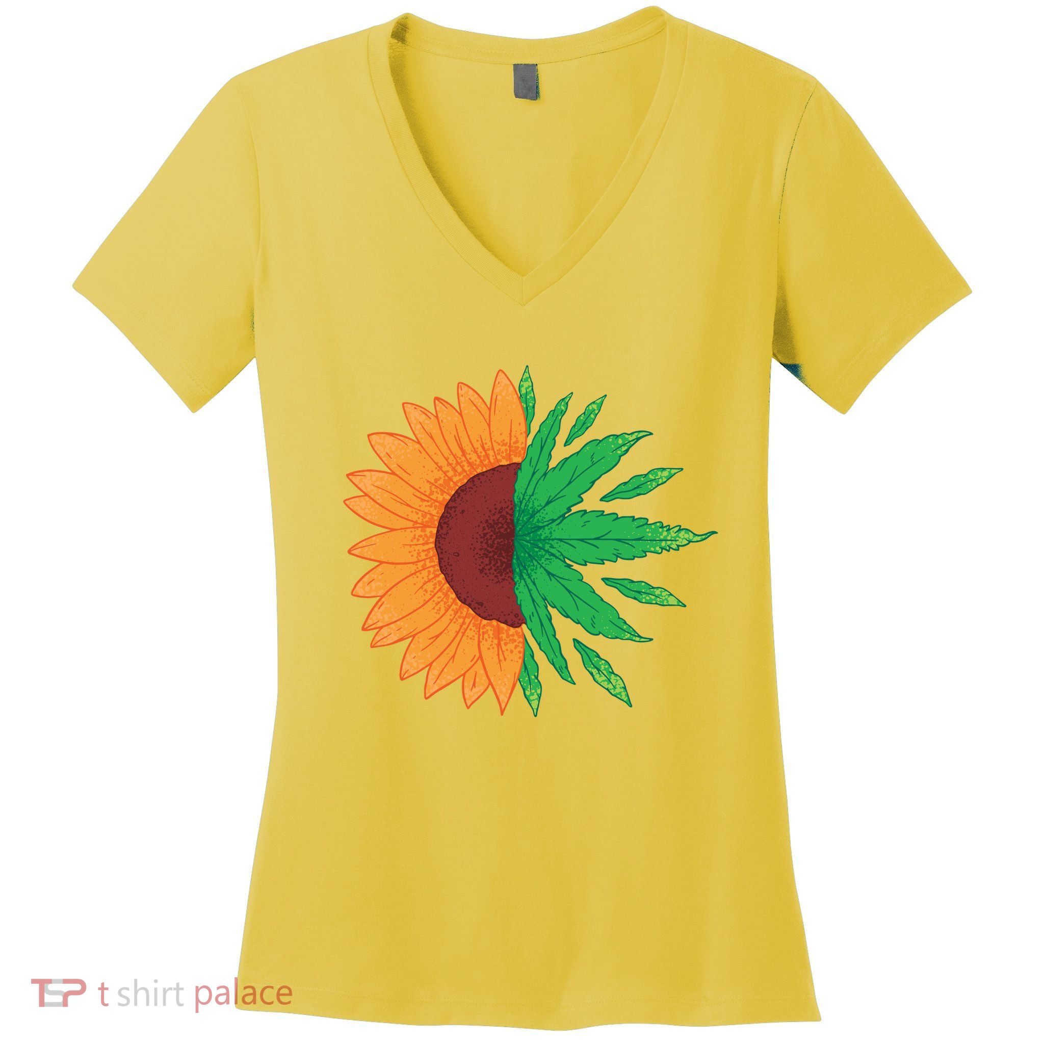 Sunflower Weed Women's V-Neck T-Shirt