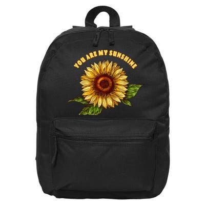 Sunflower You Are My Sunshine 16 in Basic Backpack