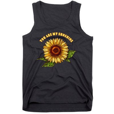 Sunflower You Are My Sunshine Tank Top