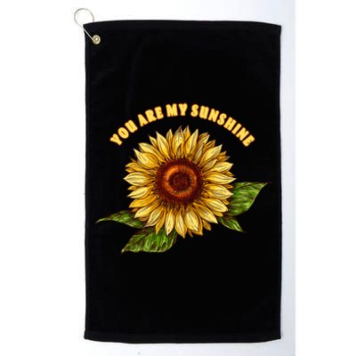 Sunflower You Are My Sunshine Platinum Collection Golf Towel