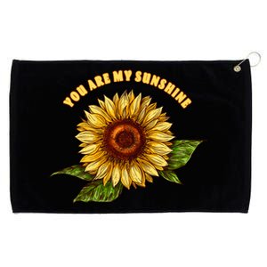 Sunflower You Are My Sunshine Grommeted Golf Towel