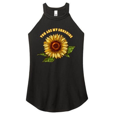 Sunflower You Are My Sunshine Women's Perfect Tri Rocker Tank