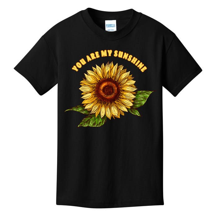 Sunflower You Are My Sunshine Kids T-Shirt