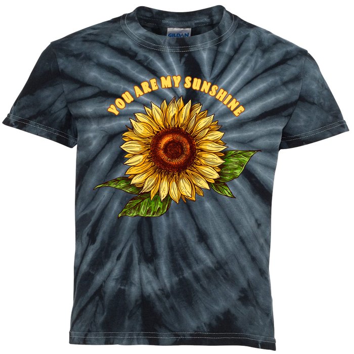 Sunflower You Are My Sunshine Kids Tie-Dye T-Shirt