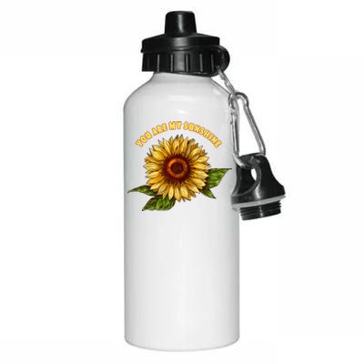 Sunflower You Are My Sunshine Aluminum Water Bottle