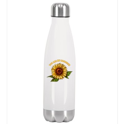 Sunflower You Are My Sunshine Stainless Steel Insulated Water Bottle