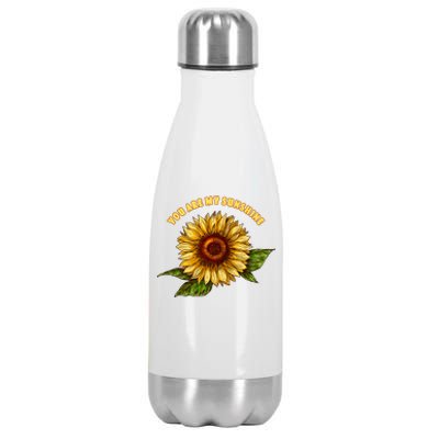 Sunflower You Are My Sunshine Stainless Steel Insulated Water Bottle