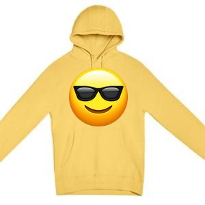 Sunglasses Emoji Cool Smiley Premium Pullover Hoodie