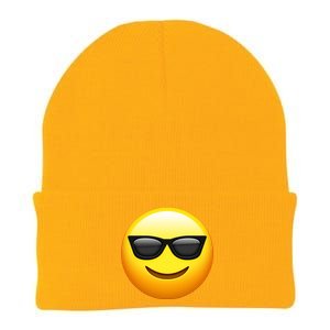 Sunglasses Emoji Cool Smiley Knit Cap Winter Beanie