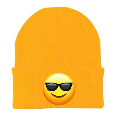 Sunglasses Emoji Cool Smiley Knit Cap Winter Beanie