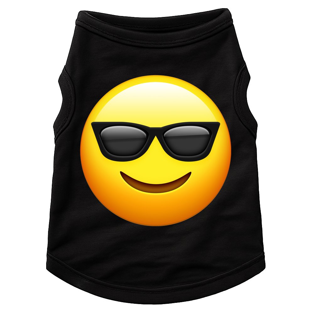 Sunglasses Emoji Cool Smiley Doggie Tank