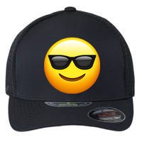 Sunglasses Emoji Cool Smiley Flexfit Unipanel Trucker Cap